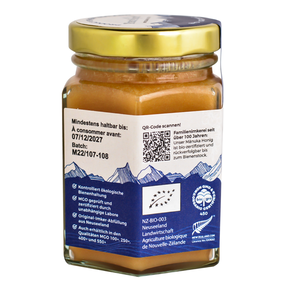 Mjaltë Manuka MGO™ 300+ BIO