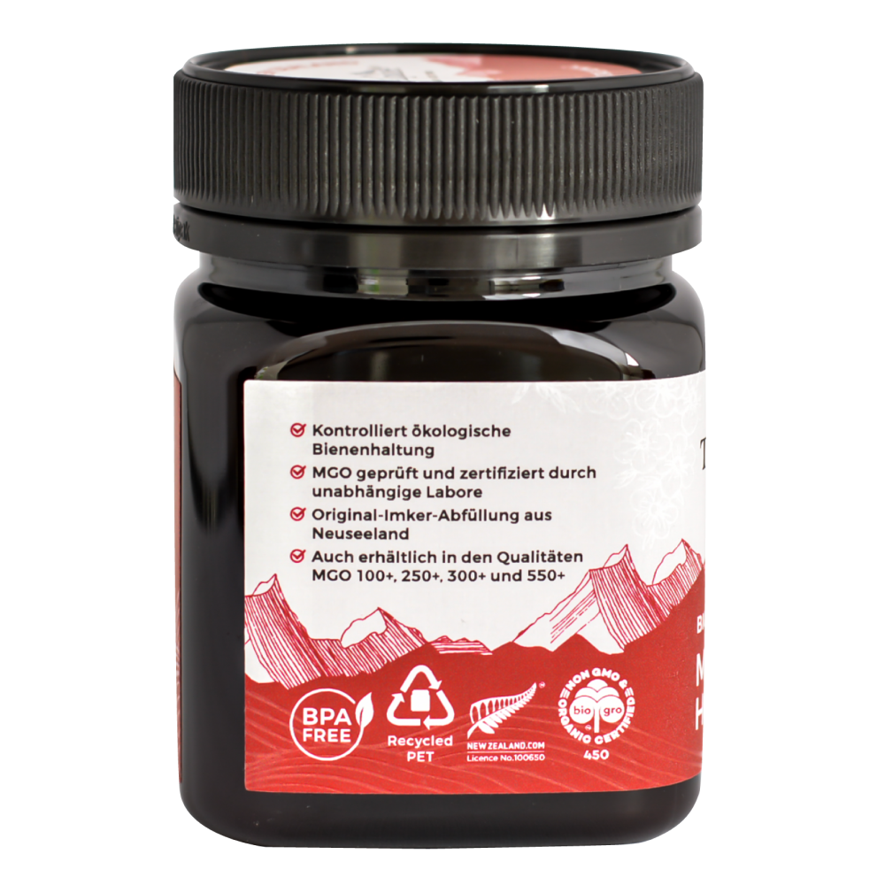 Mjaltë Manuka MGO™ 400+ BIO 250 g