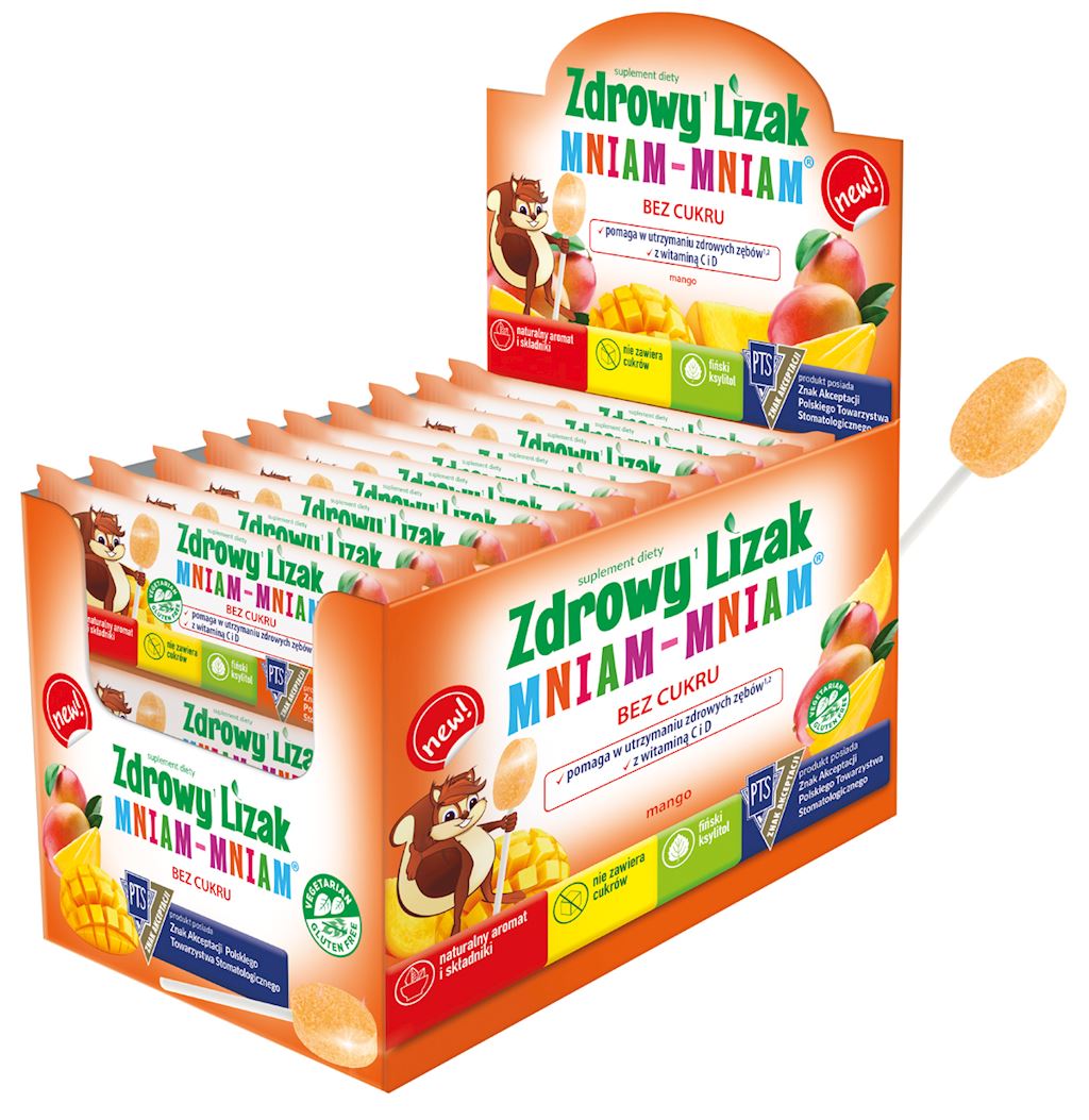 Gjelbakë me shije mango me vitaminë D dhe C pa gluten 6 g