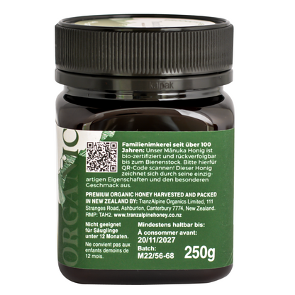 Mjaltë Manuka MGO™ 250+ BIO