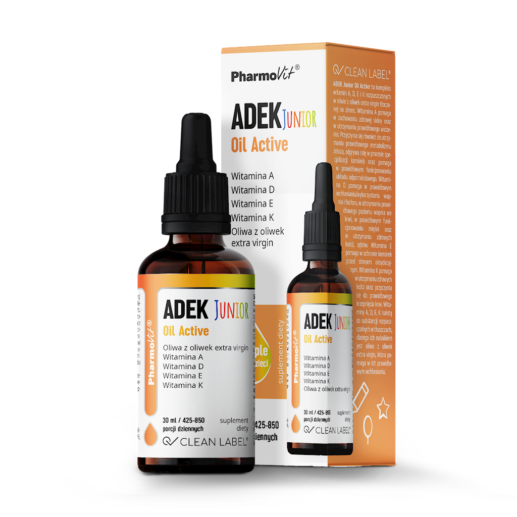Vitamina ADEK Junior për fëmijë pa gluten 30 ml