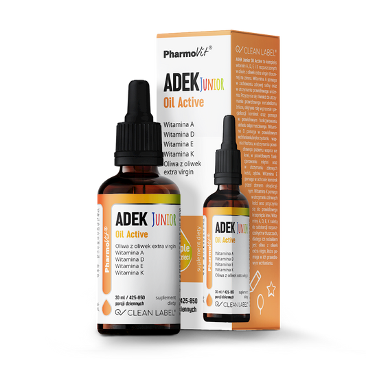 Vitamina ADEK Junior për fëmijë pa gluten 30 ml