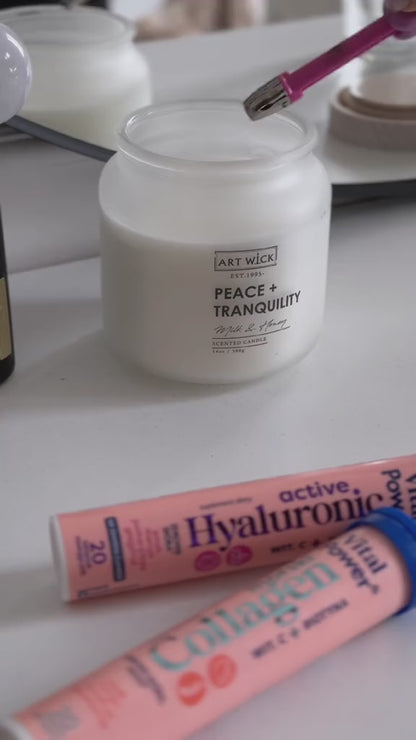 Kolagjen detar + vitaminë C + biotinë me mango - fruta pasioni - shije pjeshke
